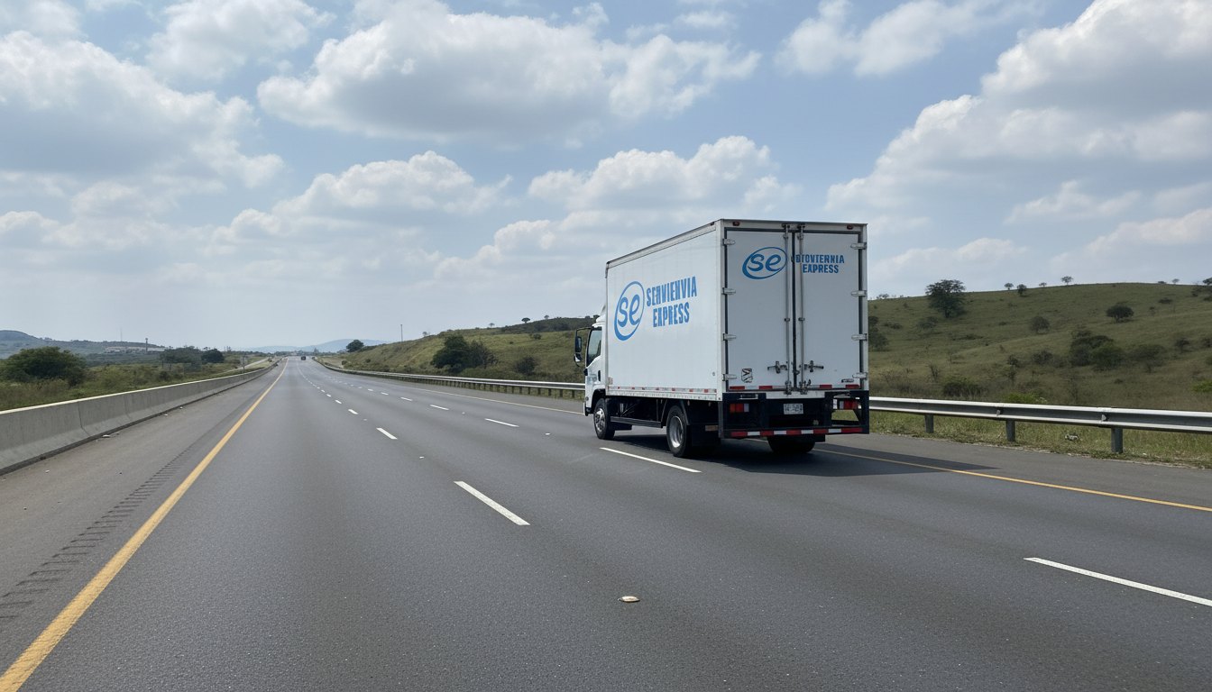 Unidad de Servienvia Express en ruta